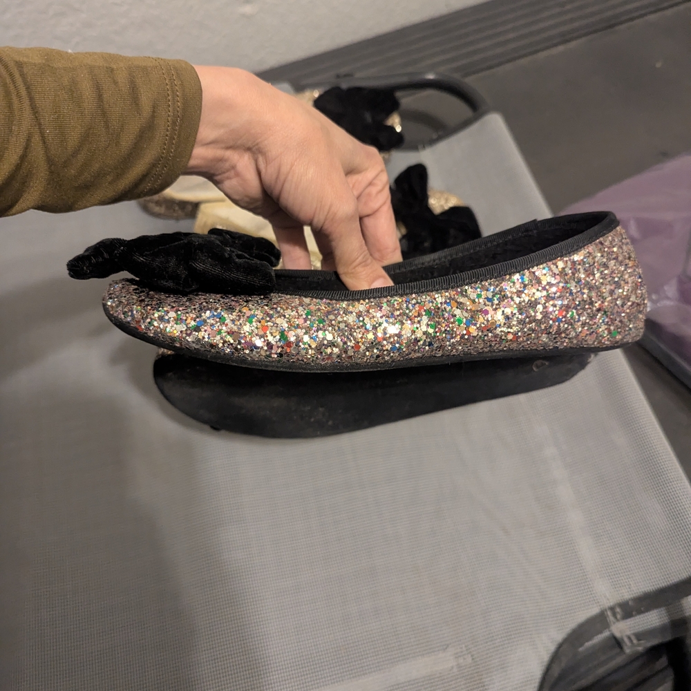 Kate Spade Gold and Multi Glitter Slipper Flats - Picture 9 of 16